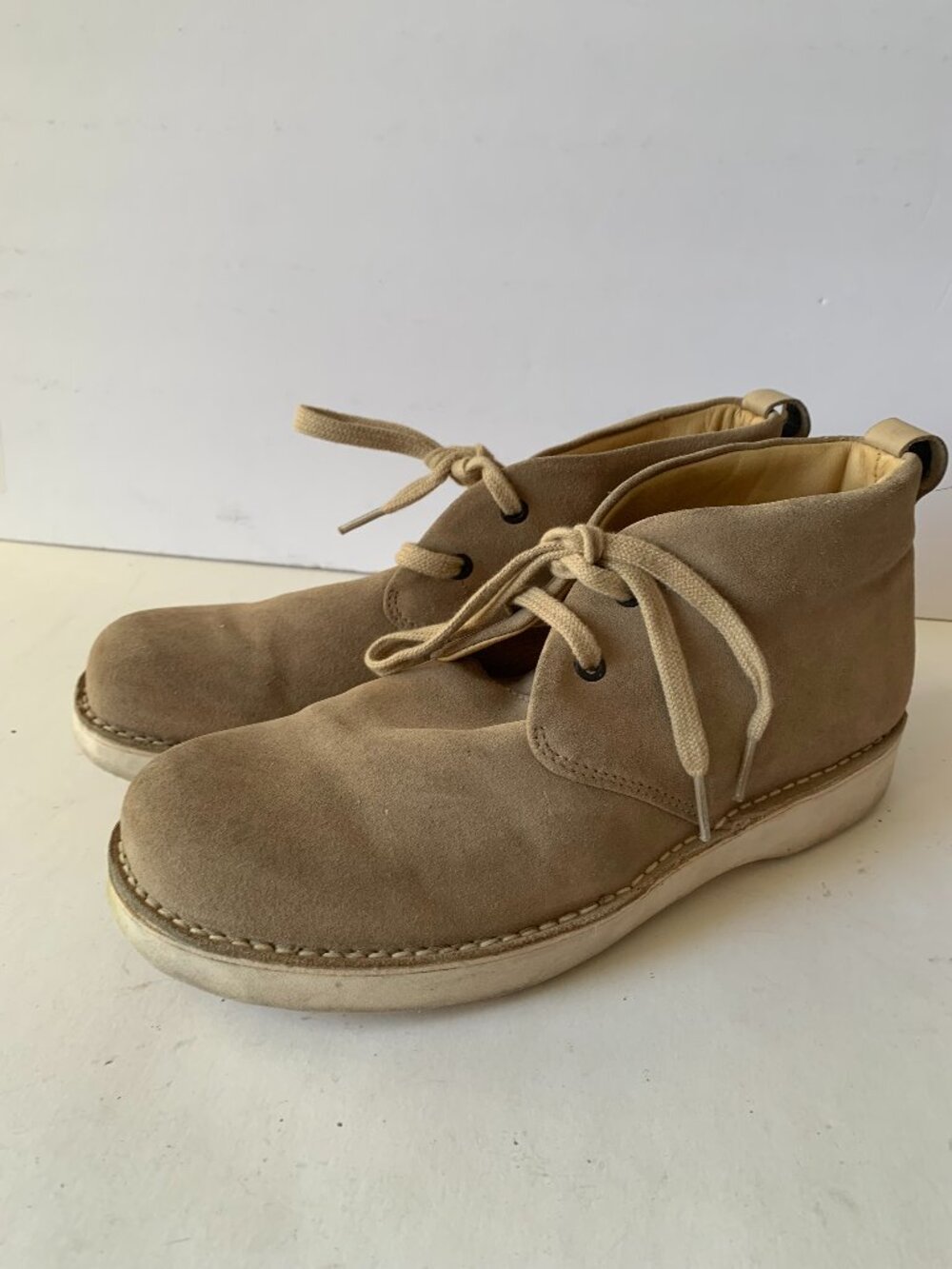 SAMUEL HUBBARD SUEDE MENS CHUKKA BOOTS SIZE 10M M1400-012 LEATHER UPPER LINING